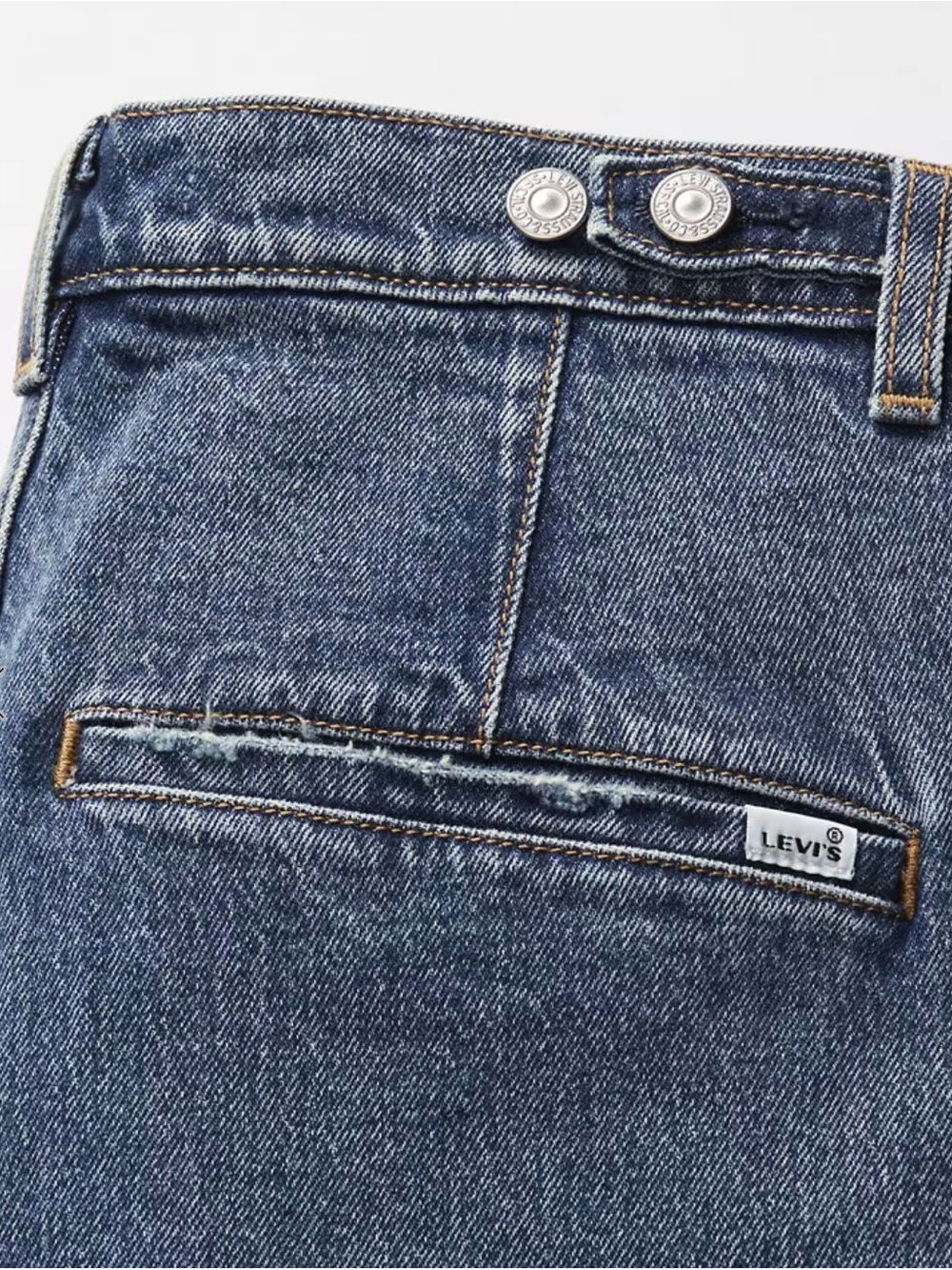 Levi's Ribcage High-Rise Cropped Straight Ankle Tailored Jeans, Trouser, Size 31 - Picture 4 of 13